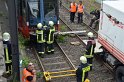Unfall zwischen zwei KVB Bahnen Koeln Hoehenhaus Im Weidenbruch P251